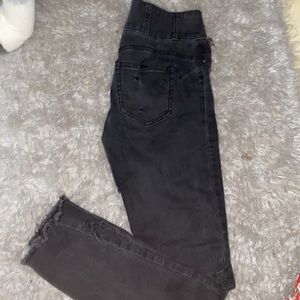Black high rise jeans